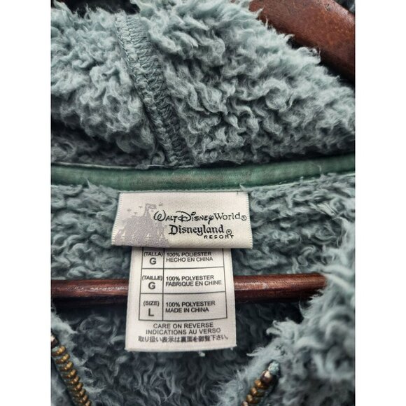 Disneyland Resort Sherpa jacket With Winnie The Pooh & Eeyore Embroidery Green W - Picture 3 of 7